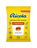 RICOLA CANDY SUGAR FREE ORIGINAL BAG 70 GR (12 in a box)