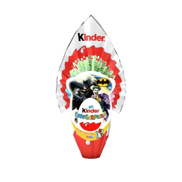 KINDER GRAN SORPRESA EASTER EGGS CHOCOLATE BATMAN 150 GR (32 in a box)