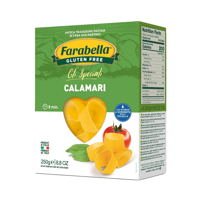FARABELLA PASTA GLUTEN FREE CALAMARI 250 GR (8 IN A BOX)