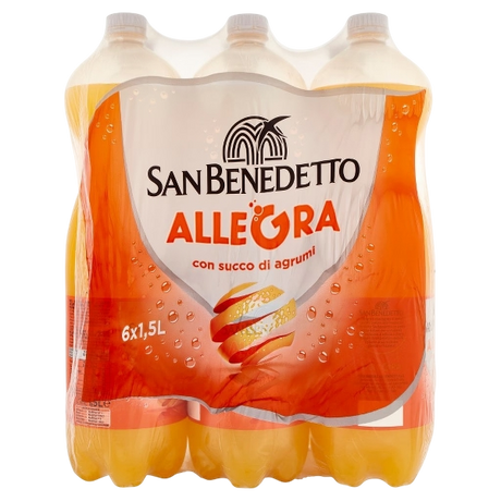 SAN BENEDETTO ALLEGRA ARANCIATA PET 1.5 LT (6 IN A BOX)