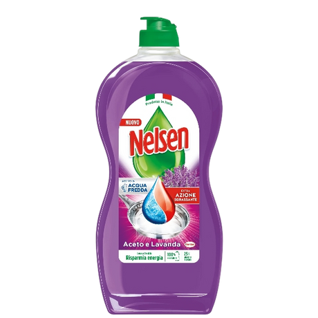 NELSEN DISH DETERGENT DEGREASER LAVENDER 900 ML (12 in a box)