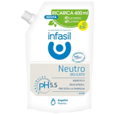 INFASIL INTIMATE WASH NEUTRO DELICATO PH 5.5 REFILL 400 ML (6 IN A BOX)