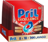 PRILL DISHWASHER CAPS EXCELLENCE 4 IN 1 X18 (8 in a box)