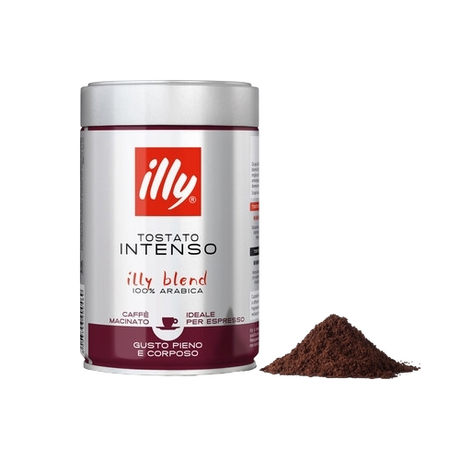 ILLY COFFEE GROUND TOSTATO INTENSO 250 GR (12 in a box)
