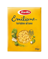 BARILLA PASTA ALL'UOVO EMILIANE FARFALLINE 275 GR (24 IN A BOX)