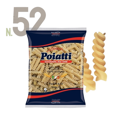 POIATTI PASTA DI SEMOLA FUSILLI N.52 1 KG (12 in a box)