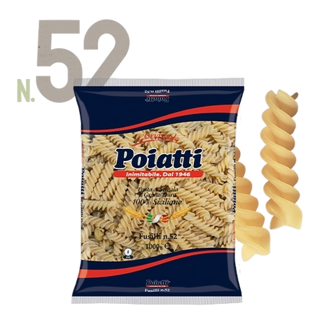 POIATTI PASTA DI SEMOLA FUSILLI N.52 1 KG (12 in a box)