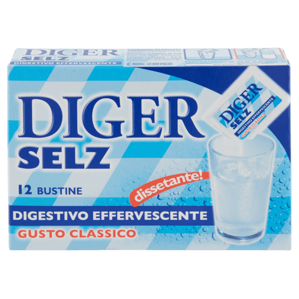 DIGER SELZ DIGESTIVO EFFERVESCENTE CLASSICO 44 GR (18 in a box)