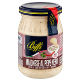 BIFFI MAYONNAISE WITH BLACK PEPPER JAR 180 GR (6 in a box)