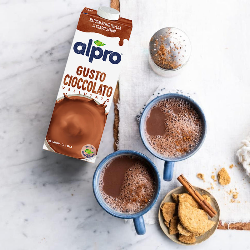ALPRO DRINK SOY MILK CHOCOLATE VELLUTATO BRICK 1 LT (8 in a box)