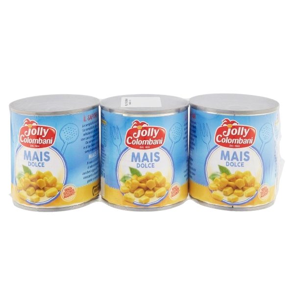 JOLLY COLOMBANI SWEET CORN TIN 160 GR X3 (8 in a box)
