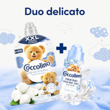 COCCOLINO SOFTENER CONCENTRATED DELICATO & SOFFICE 87 WASHES 952 ML (6 in a box)