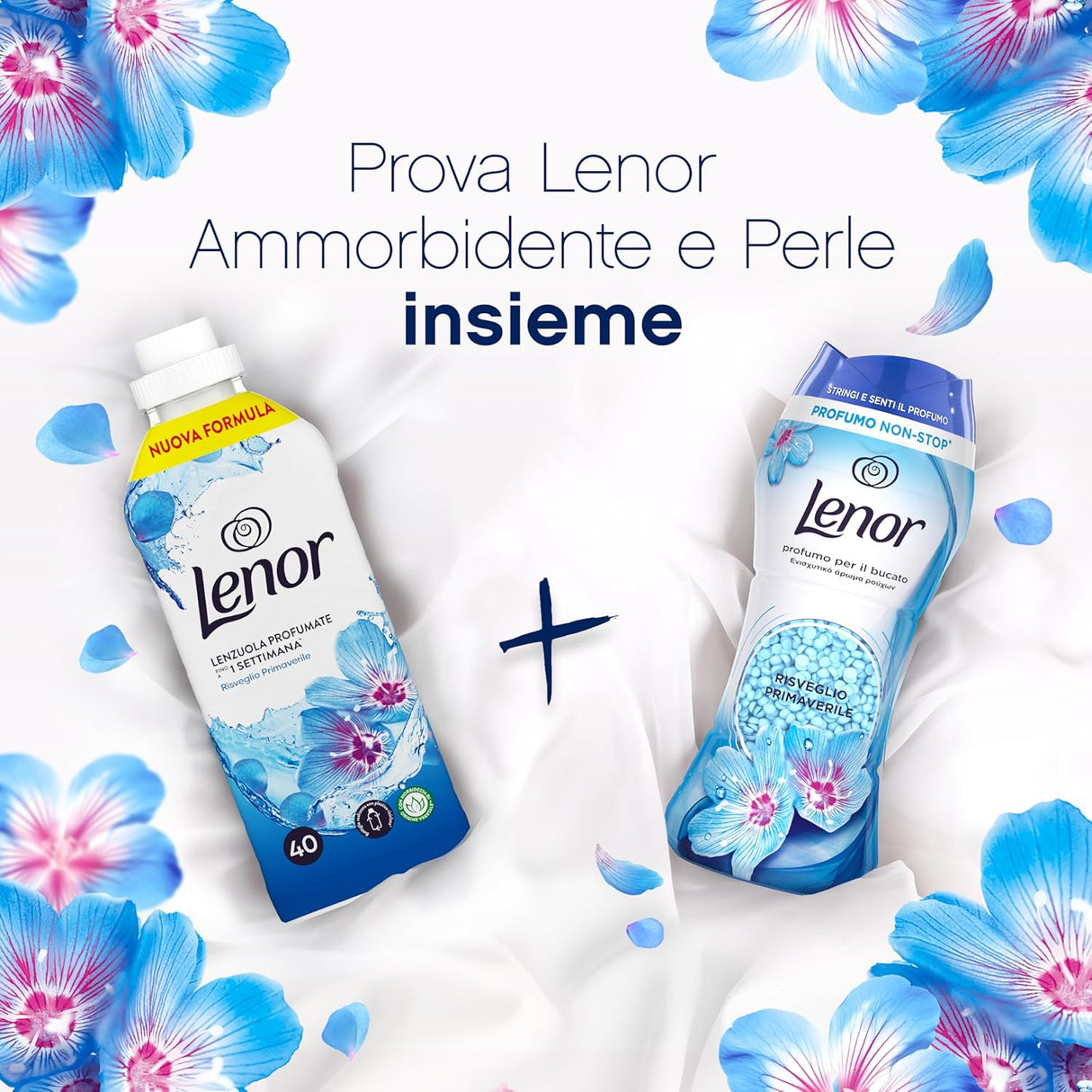 LENOR SOFTENER CONCENTRATED RISVEGLIO PRIMAVERILE 87 WASHES 1.82 LT (6 in a box)