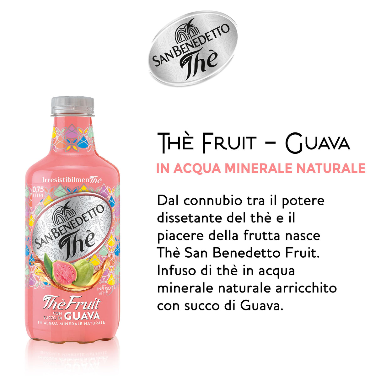 SAN BENEDETTO TEA FRUIT GUAVA PET 750 ML (6 in a box)