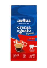 LAVAZZA COFFEE GROUND CREMA E GUSTO ESPRESSO CLASSICO 250 GR (20 in a box)