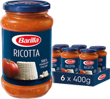 BARILLA PASTA SAUCE RICOTTA AND TOMATOES 400 GR (6 in a box)