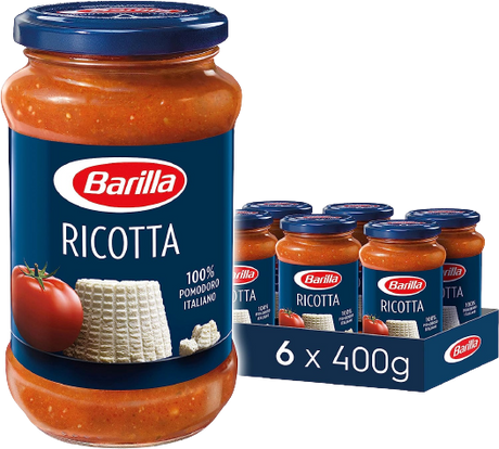 BARILLA PASTA SAUCE RICOTTA AND TOMATOES 400 GR (6 in a box)
