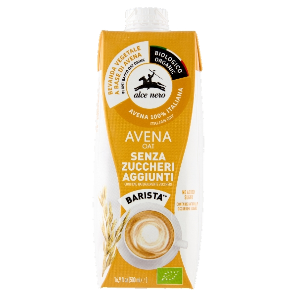 ALCENERO DRINK OAT MILK BRICK SUGAR FREE 500 ML (12 in a box)