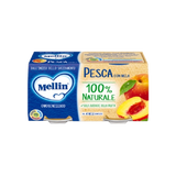 MELLIN HOMOGENIZED FRUIT PEACH AND APPLE 100 GR X2 (12 in a box)
