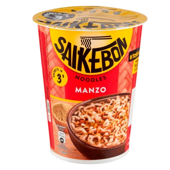 SAIKEBON ORIGINALS INSTANT NOODLES MEAT BEEF CUP 60 GR (8 in a box)