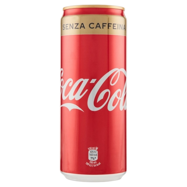 COCA COLA WITHOUT CAFFEINE CANS 330 ML (24 in a box)