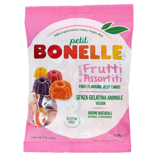 BONELLE CANDY GELEES FRUITS FLAVOUR PETIT 120 GR (24 in a box)