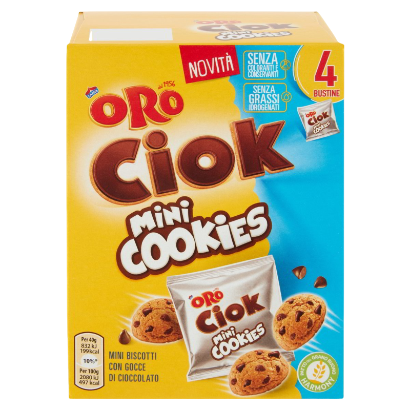 SAIWA ORO CIOK BISCOTTI MINI COOKIES X4 160 GR (12 in a box)