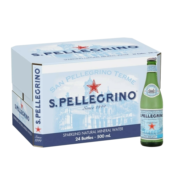 SAN PELLEGRINO CARBONATED WATER GLASS 500 ML (24 in a box)