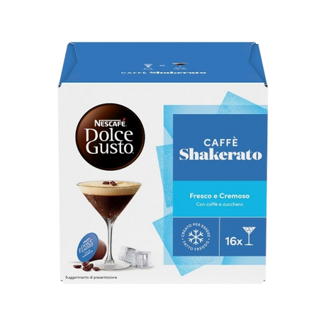 NESCAFE' COFFEE CAPSULES DOLCE GUSTO SHAKERATO X16 152 GR (3 in a box)