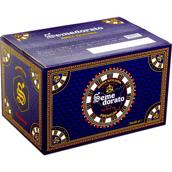 SEMEDORATO BEER LAGER PREMIUM 33 CL 5% (24 in a box)