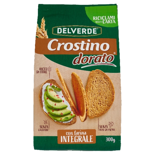 DELVERDE BAKERY WHOLEMEAL CROSTINI INTEGRALI 300 GR (12 in a box)