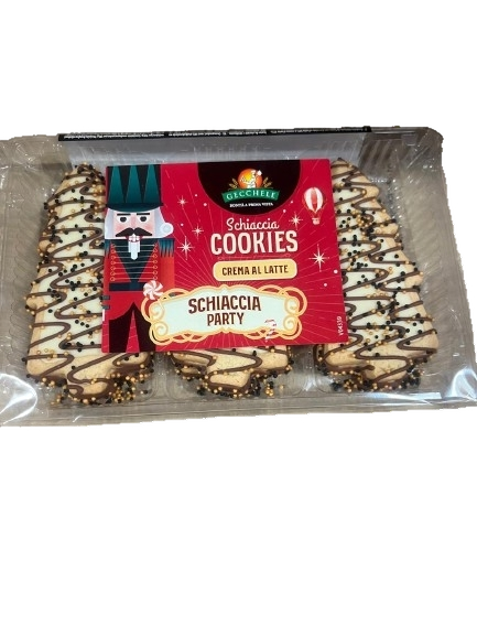 GECCHELE SCHIACCIA PARTY BISCUITS COOKIES MILK CREAM 150 GR (9 in a box)