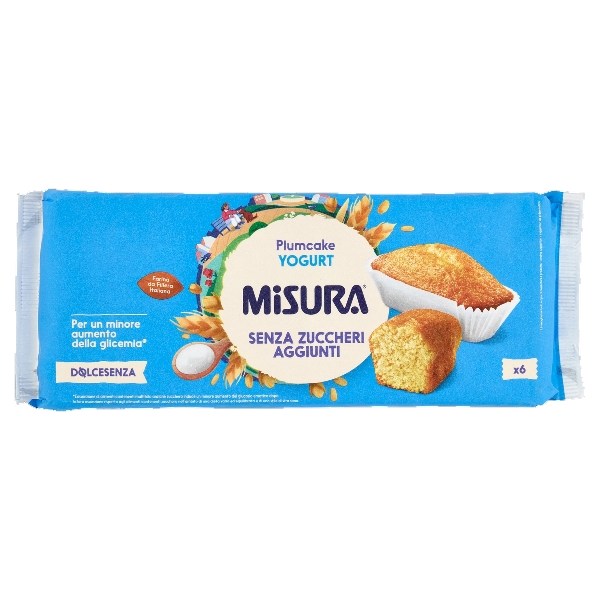 MISURA DOLCE SENZA PLUMCAKE YOGURT X6 190 GR (12 in a box)