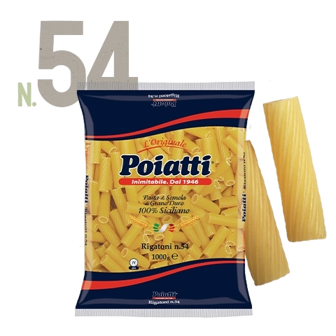 POIATTI PASTA DI SEMOLA RIGATONI N.54 1 KG (12 in a box)