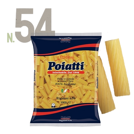 POIATTI PASTA DI SEMOLA RIGATONI N.54 1 KG (12 in a box)