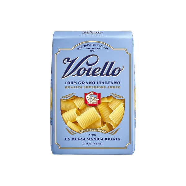 VOIELLO PASTA DI SEMOLA LA MEZZA MANICA RIGATA N.122 500 GR (16 in a box)
