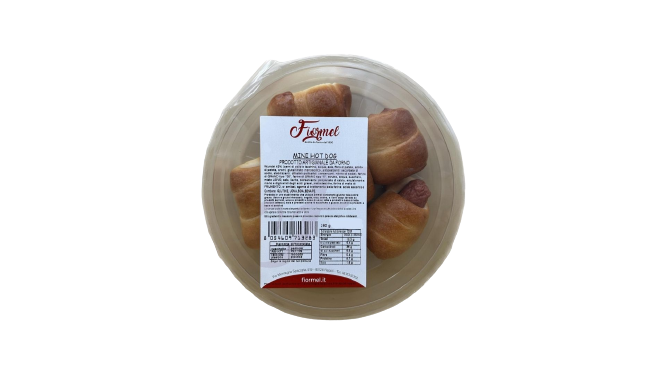 FIORMEL BREAD MINI HOT DOG 180 GR (12 in a box)