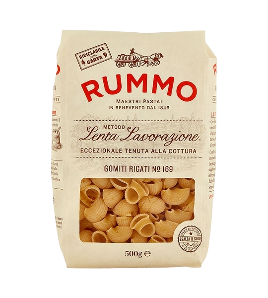 RUMMO PASTA DI SEMOLA GOMITI RIGATI N.169 500 GR (16 in a box)