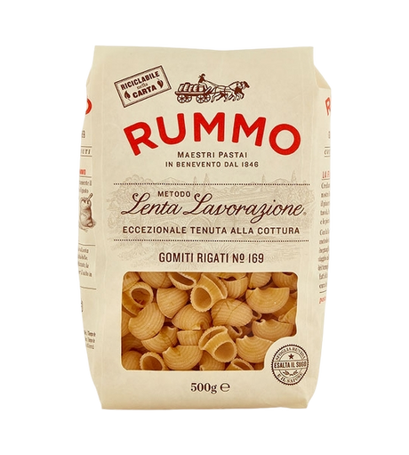 RUMMO PASTA DI SEMOLA GOMITI RIGATI N.169 500 GR (16 in a box)