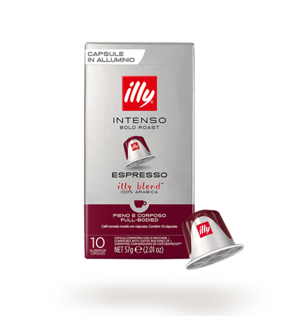 ILLY COFFEE CAPSULES NESPRESSO ESPRESSO INTENSO X10 (10 in a box)