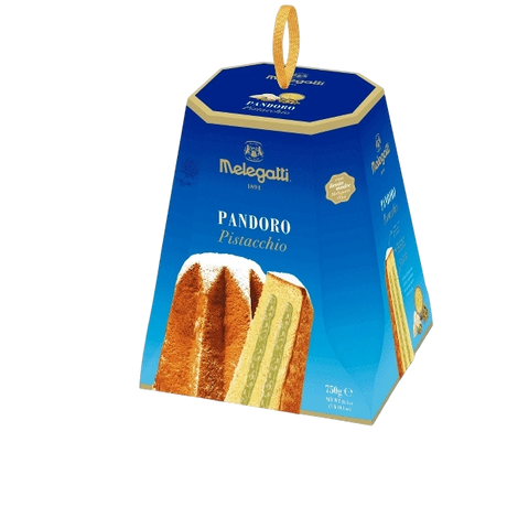 MELEGATTI PANDORO PISTACHIO 750 GR (12 in a box)