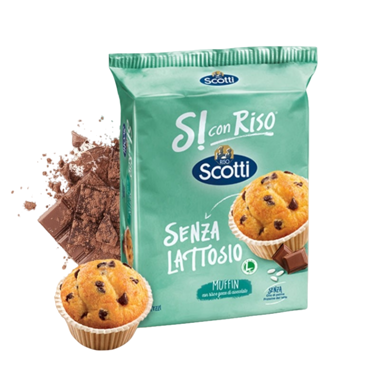 SCOTTI SICONRISO MUFFIN DRIPS OF CHOCOLATE LACTOSE FREE X6 252 GR (10 in a box)
