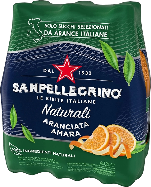 SAN PELLEGRINO ARANCIATA AMARA PET 1.2 LT (6 in a box)