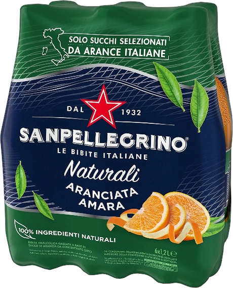 SAN PELLEGRINO ARANCIATA AMARA PET 1.2 LT (6 in a box)