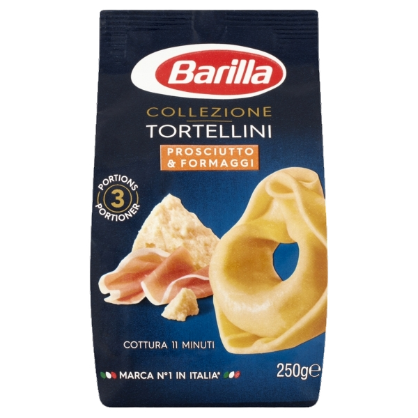 BARILLA STUFFED PASTA TORTELLINI HAM & CHEESE 250 GR (10 IN A BOX)