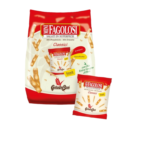 GRISSINBON BREADSTICKS FAGOLOSI CLASSIC MULTIPACK X8 165 GR (16 in a box)