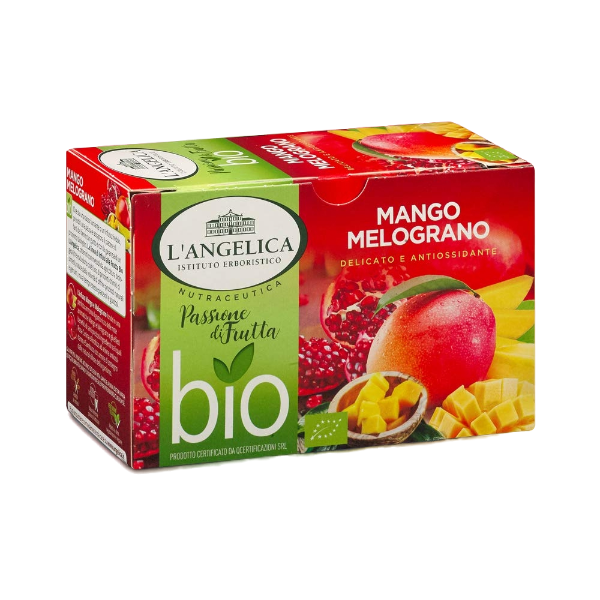 L'ANGELICA ORGANIC INFUSIONS MANGO POMEGRANATE X15 FILTERS (10 in a box)