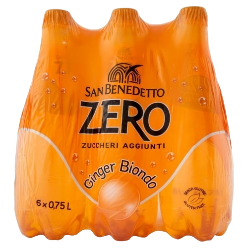 SAN BENEDETTO ZERO GINGER BIONDO PET 750 ML (6 in a box)