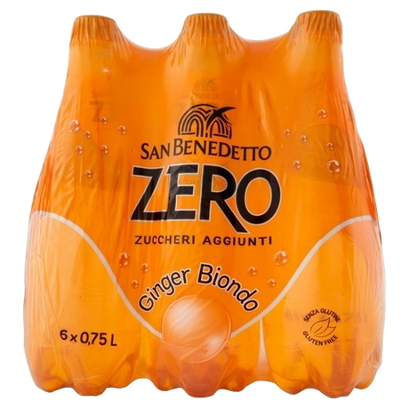 SAN BENEDETTO ZERO GINGER BIONDO PET 750 ML (6 in a box)
