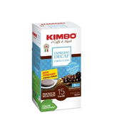 KIMBO COFFEE PODS ESE 44 MM PREMIUM SELECTION ESPRESSO DEK DECAFFEINATO X15 109 GR (8 in a box)